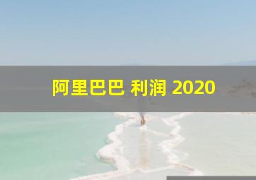 阿里巴巴 利润 2020